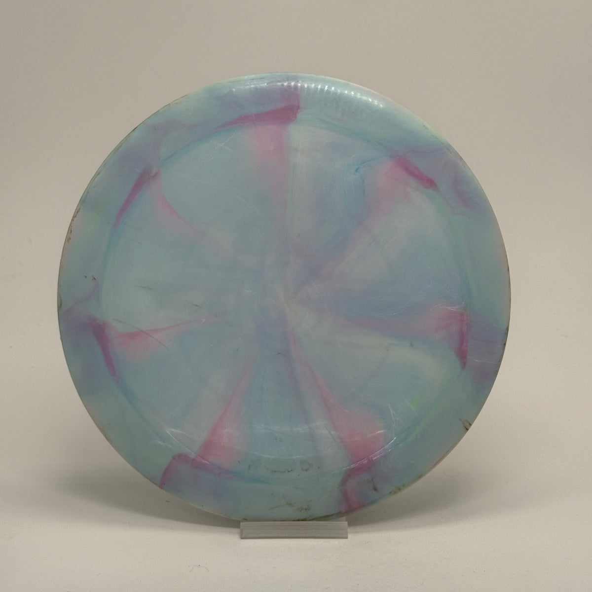 Used | Discraft Nuke | ESP Swirl | $Run | Nate Heinhold Ledgestone 2020 Edition Bottom Stamp