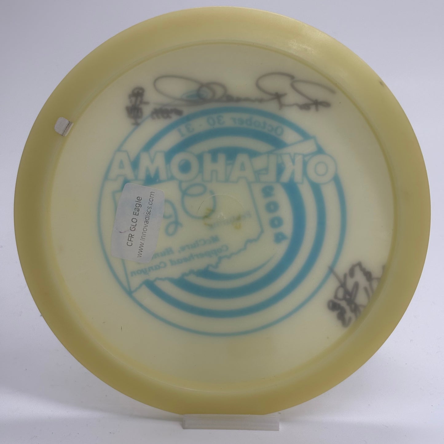 Innova Eagle L | Glow Champion | 2004 Oklahoma Open | Signed Barry Schultz & Ron Russell