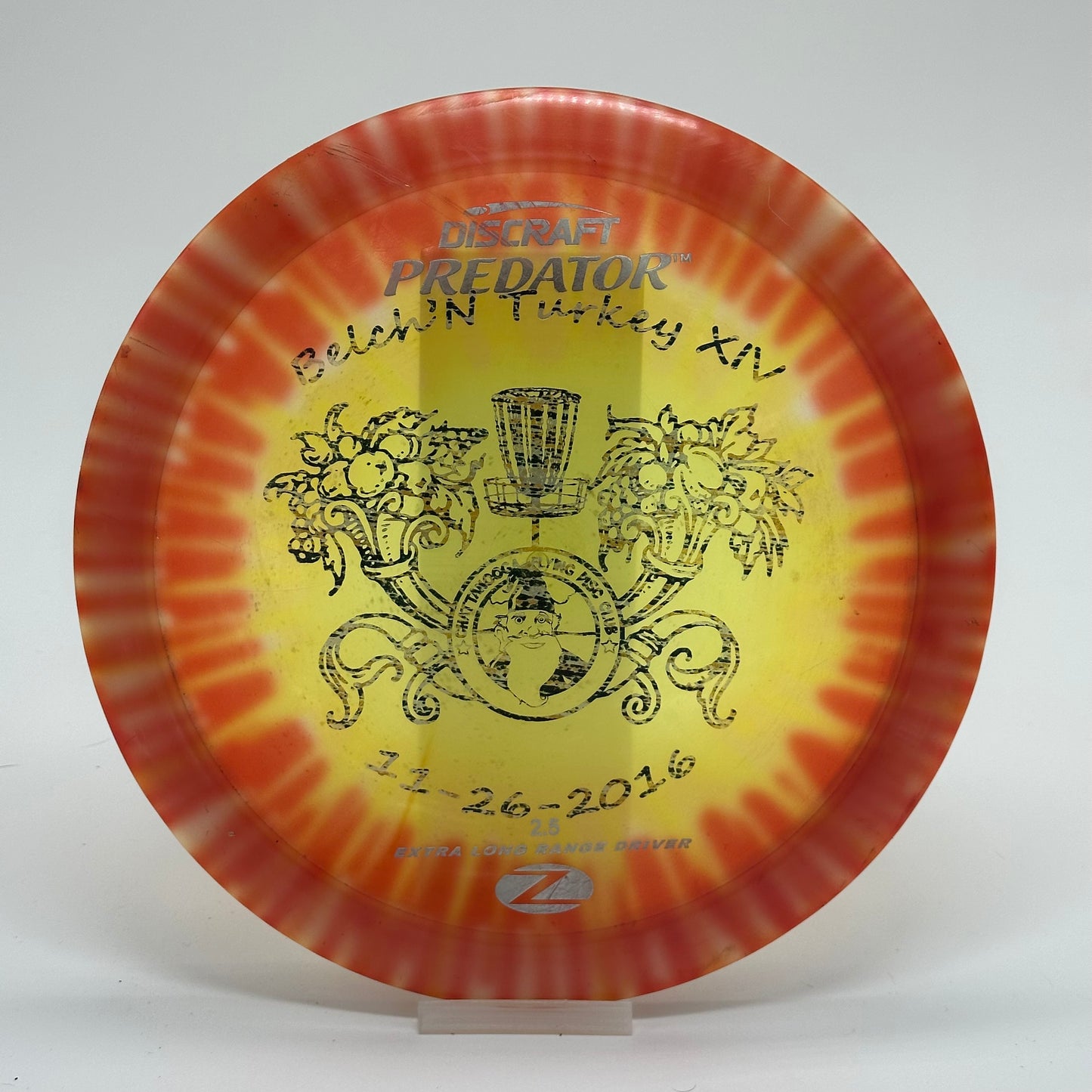 Discraft Predator | Z Fly Dye | PFN Belch'n Turkey 2016