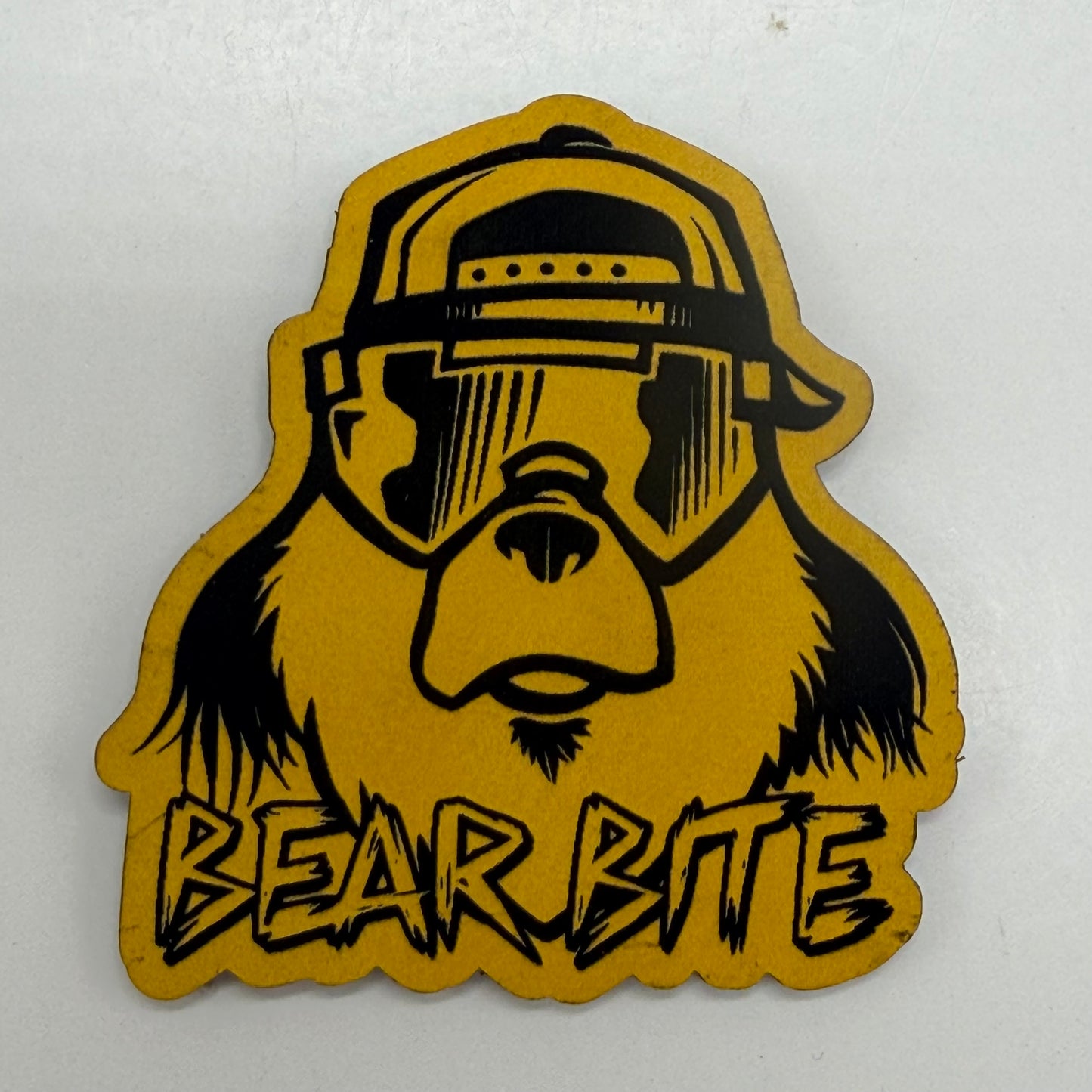 Bear Bite Leather Velcro Patch