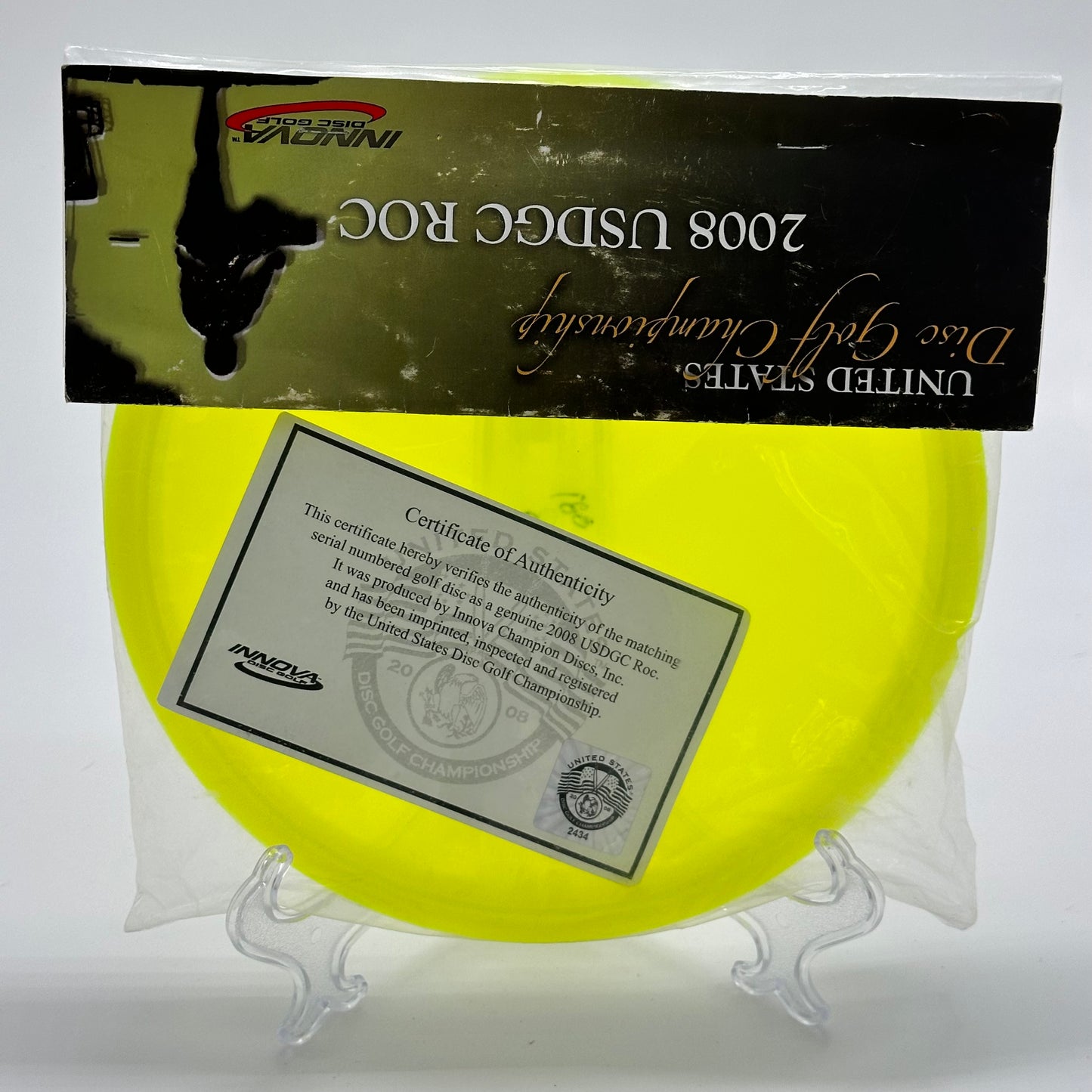 Innova Roc | Champion San Marino USDGC 2008 #2434 Ghost Stamp Sealed PFN