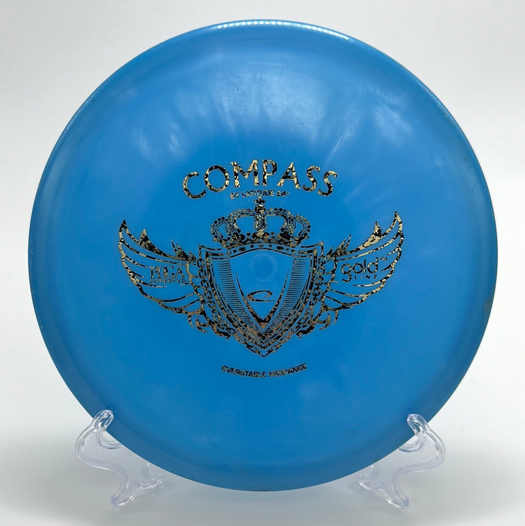 Latitude 64 Compass | Gold Line Large Crest PFN