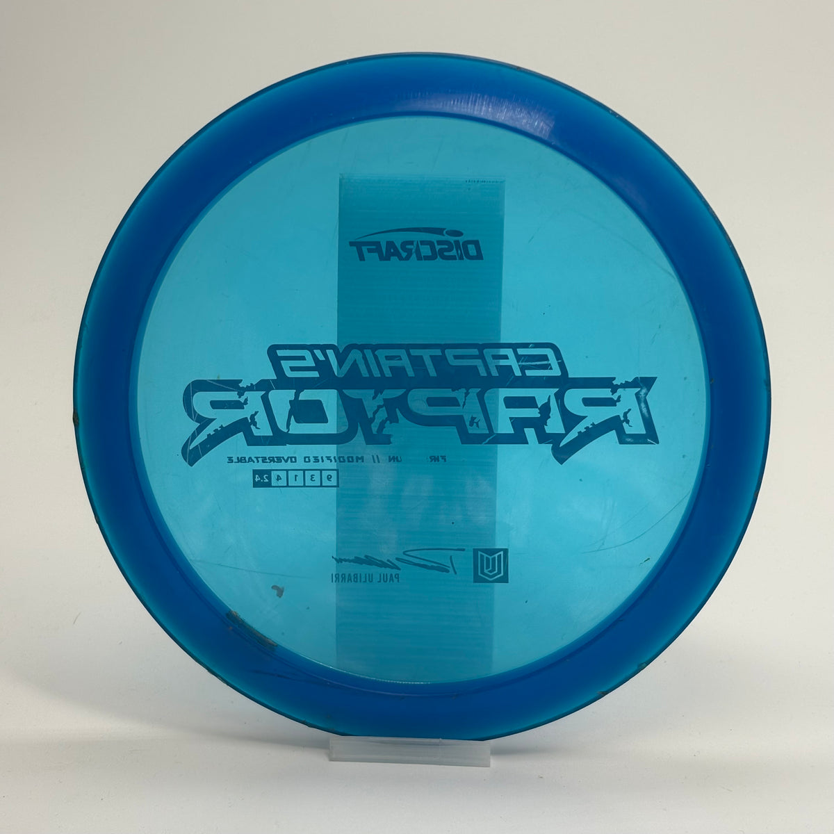 Used | Discraft Captain's Raptor | Z | First Run Paul Ulibarri Line
