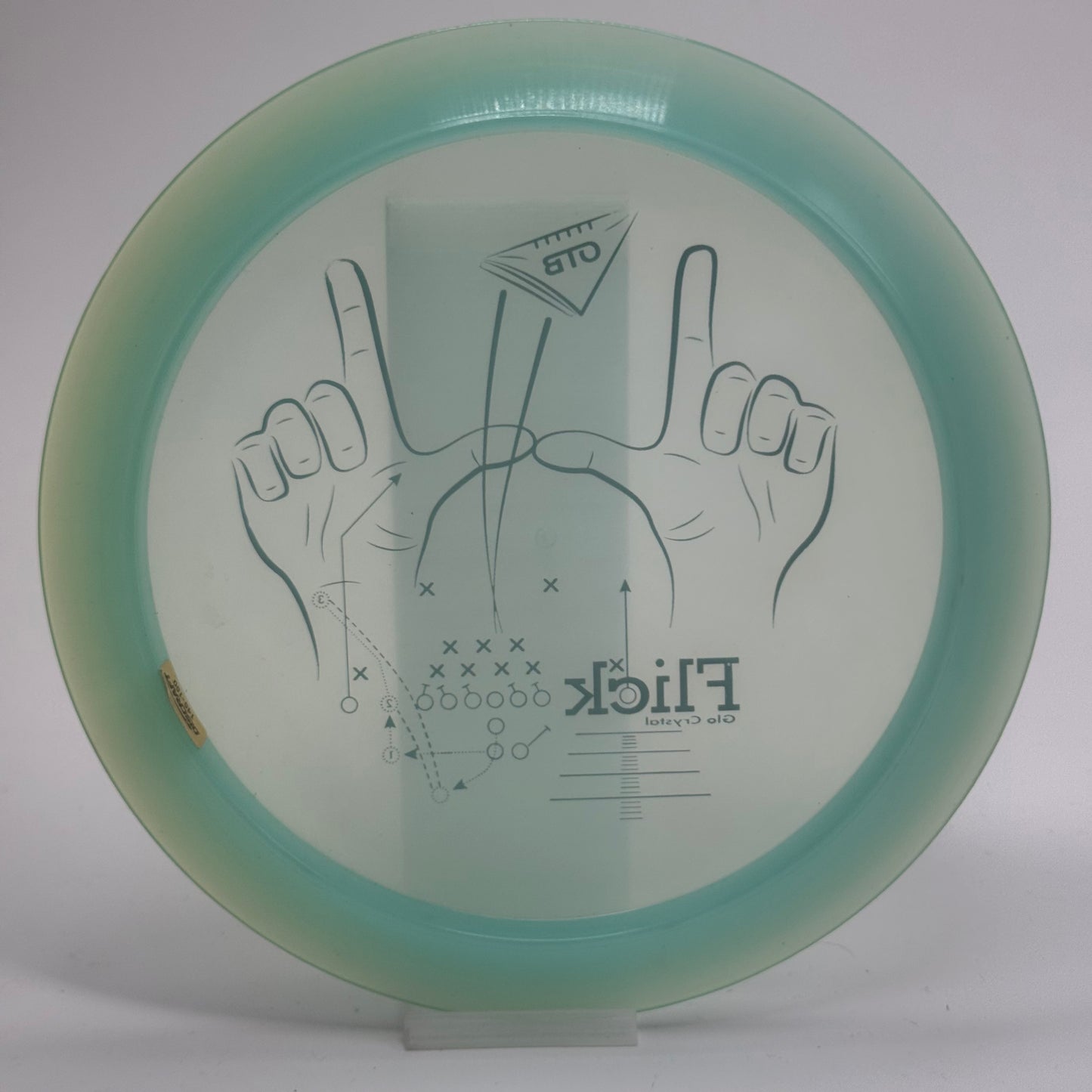 Discraft Flick | Glo CryZtal | Paper Football OTB