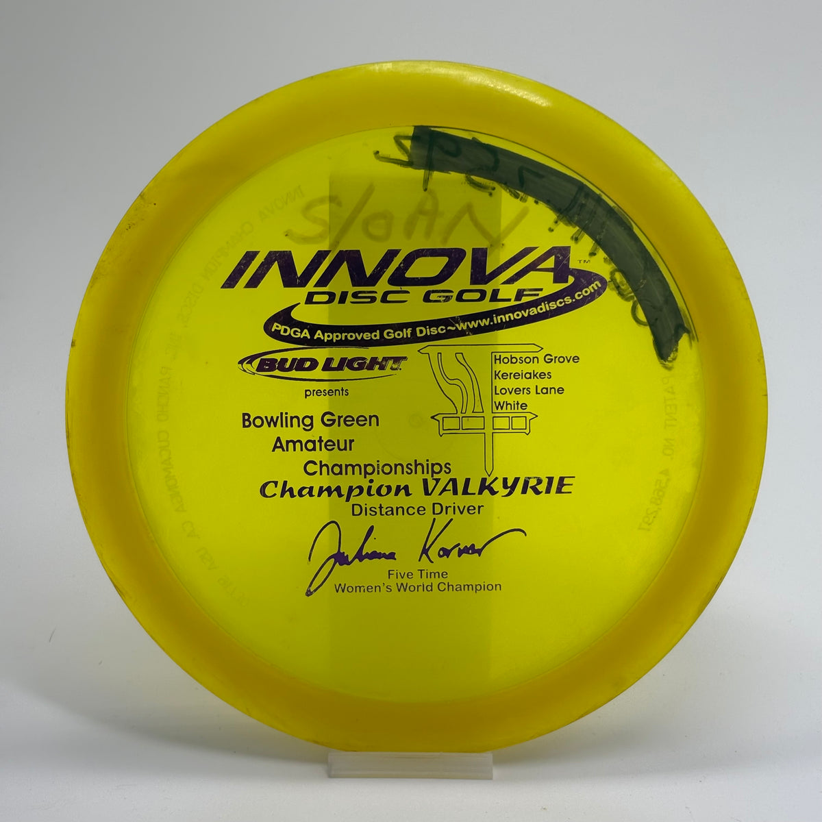 Used | Innova Valkyrie | Champion | Juliana Korver Five Time 5x World Champion | PFN Patent