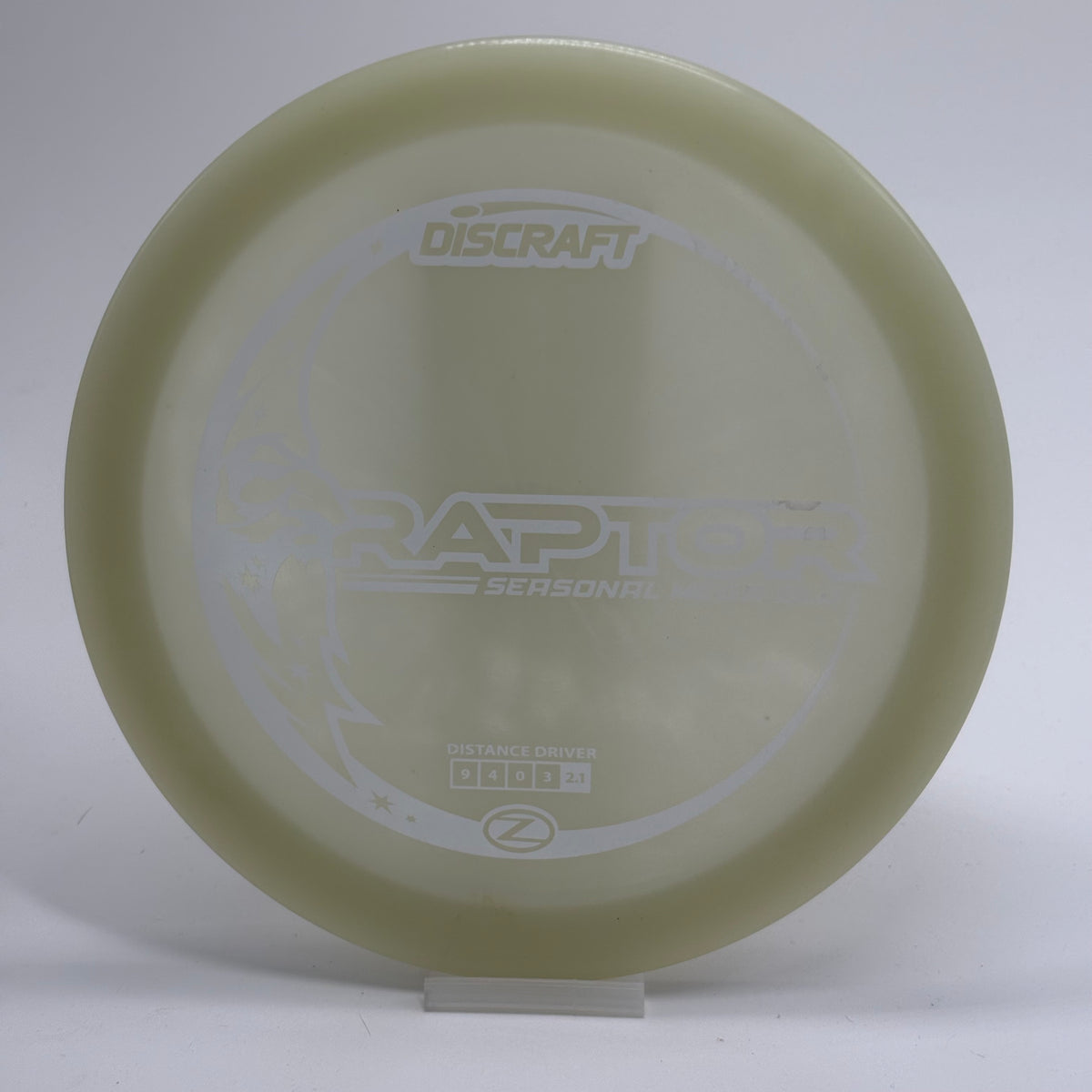 Used | Discraft Raptor | Z Mega Glo | Seasonal