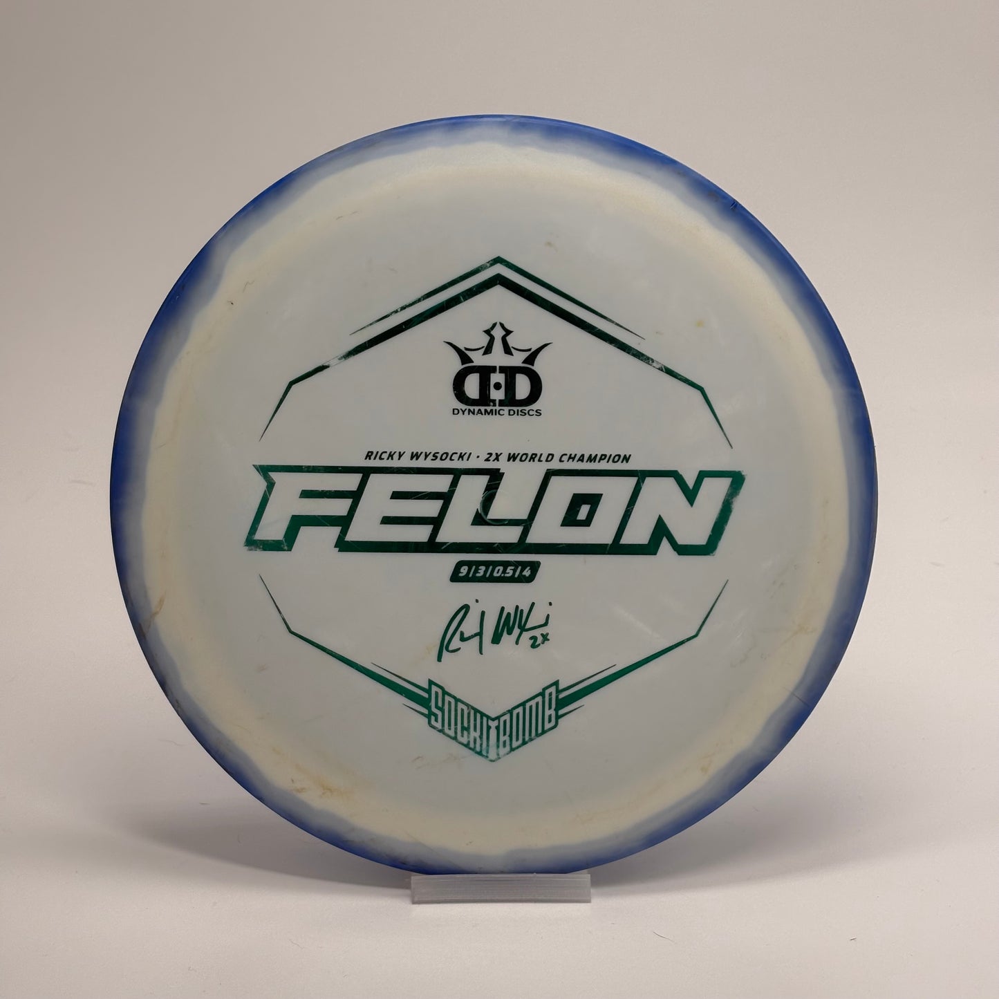 Dynamic Discs Felon Sockibomb | Fuzion Orbit | Ricky Wysocki 2x World Champion