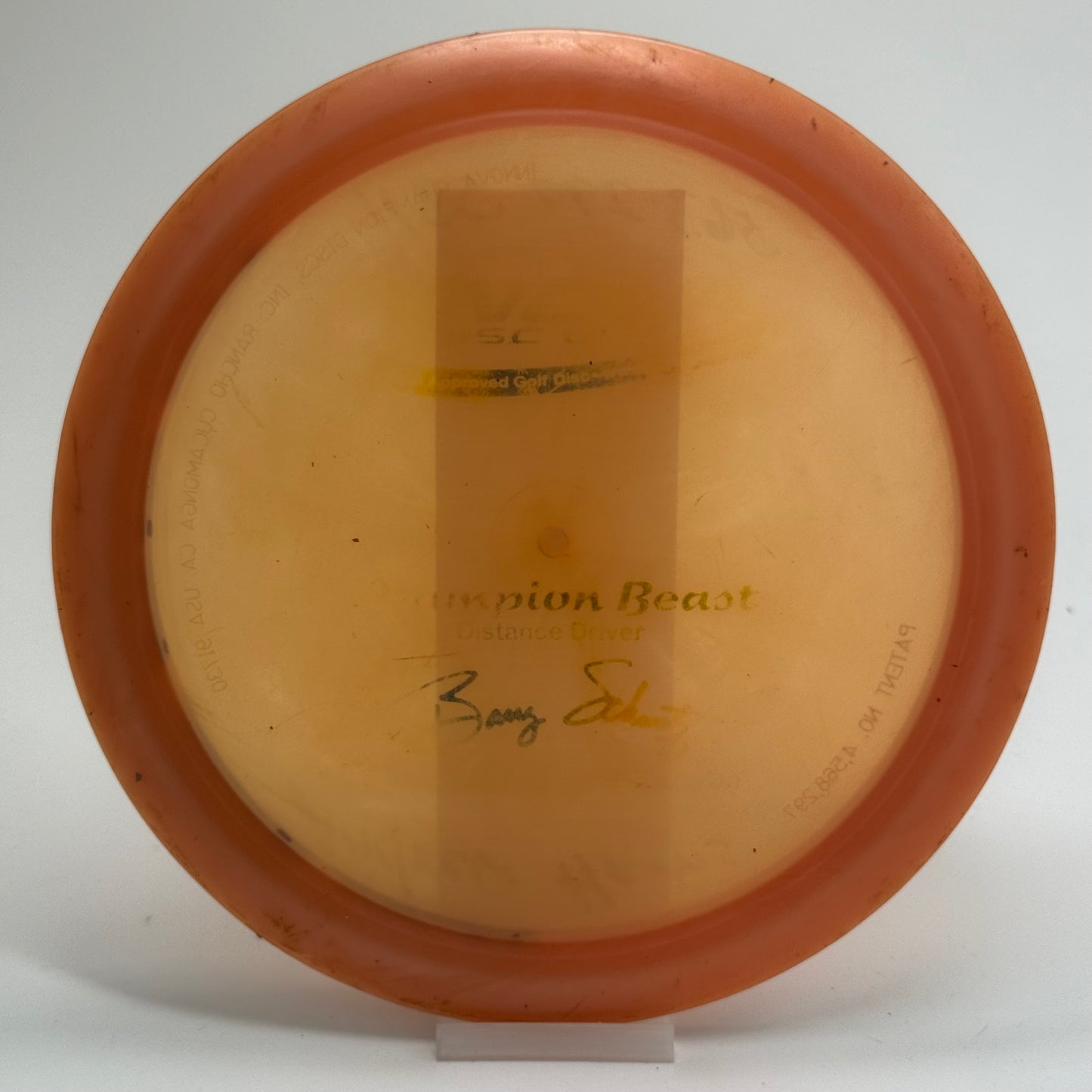 Innova Beast | Champion | Barry Schultz Two Time 2x World Champion | PFN Patent Pearly