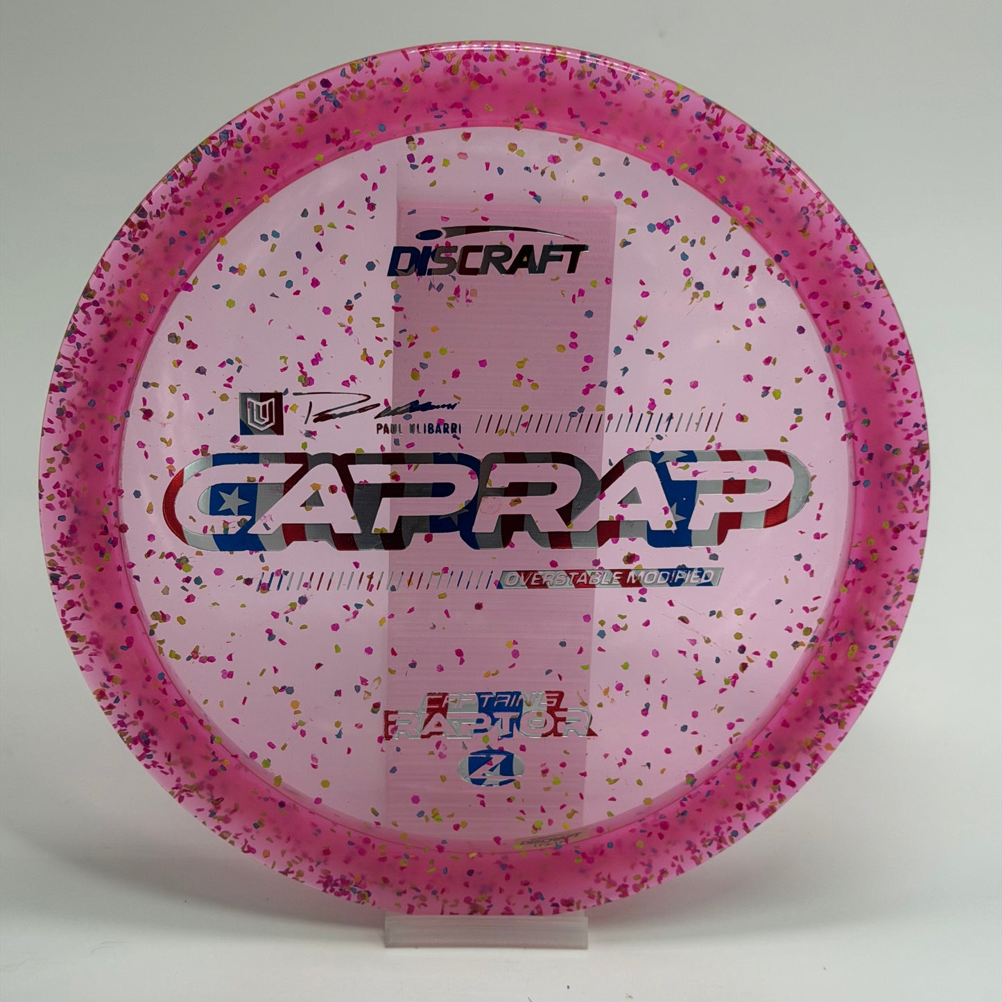 Discraft Captain’s Raptor | Z Confetti | 2026 CapRap | Paul Ulibarri Line