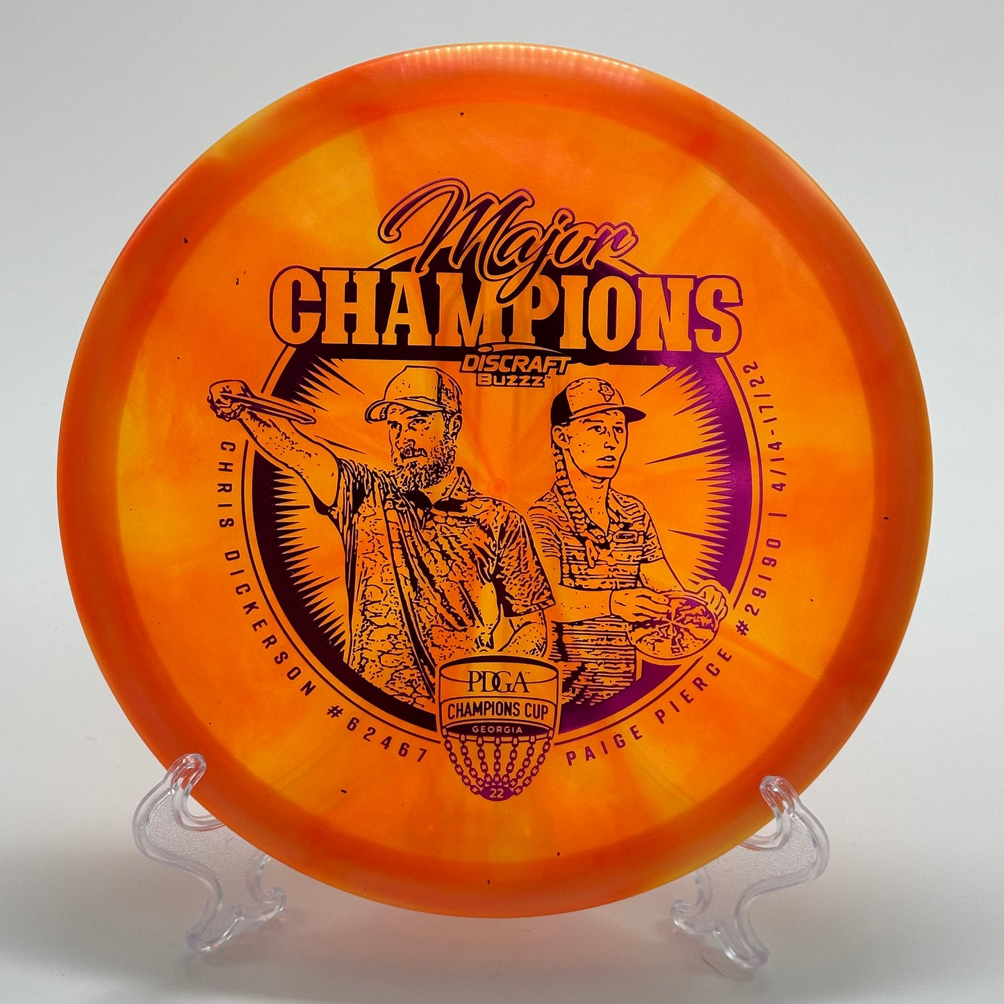 Discraft Buzzz | Swirl Z Major Champions Chris Dickerson Paige Pierce 2022