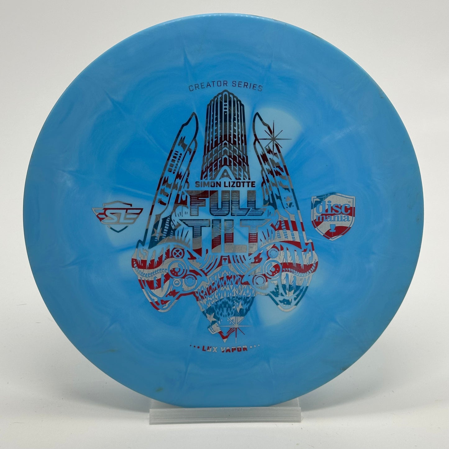 Discmania Tilt | Lux Vapor | Simon Lizotte Creator Series Full Tilt USA Flag Foil