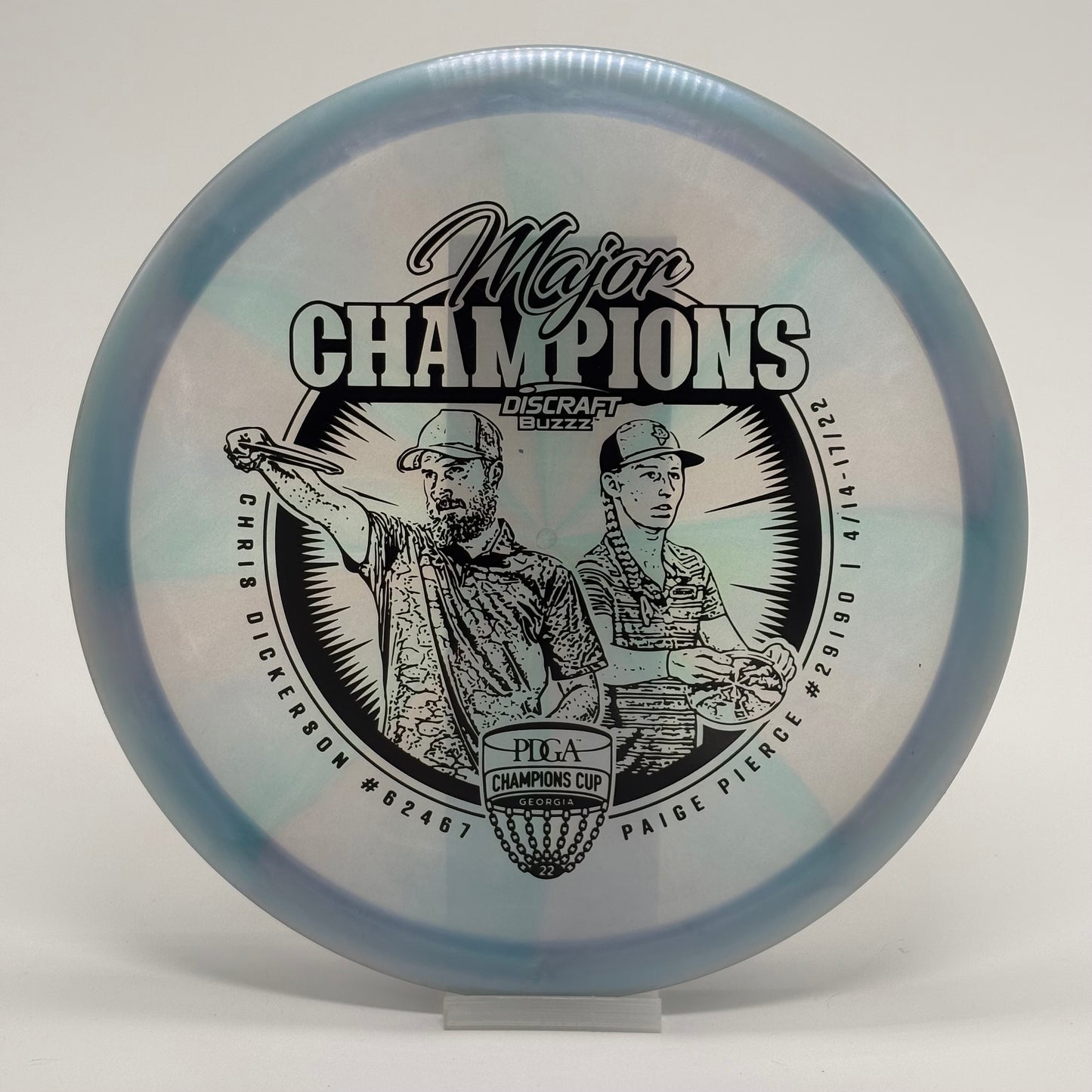Discraft Buzzz | Z Swirl | Major Champions Chris Dickerson Paige Pierce 2022