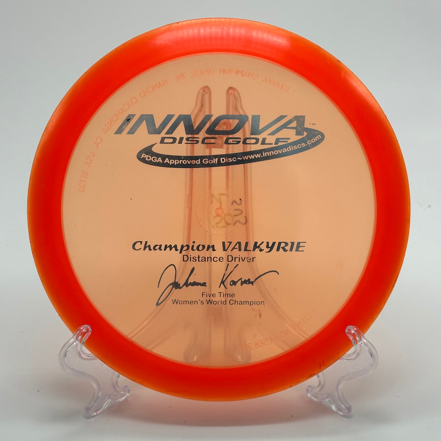 Innova Valkyrie | Champion Juliana Korver 5x Five Time World Champion PFN Patent