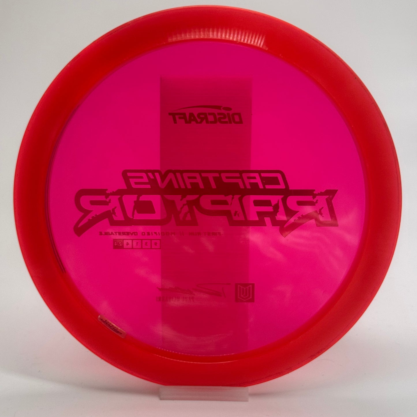 Discraft Captain's Raptor | Z | First Run Paul Ulibarri Line