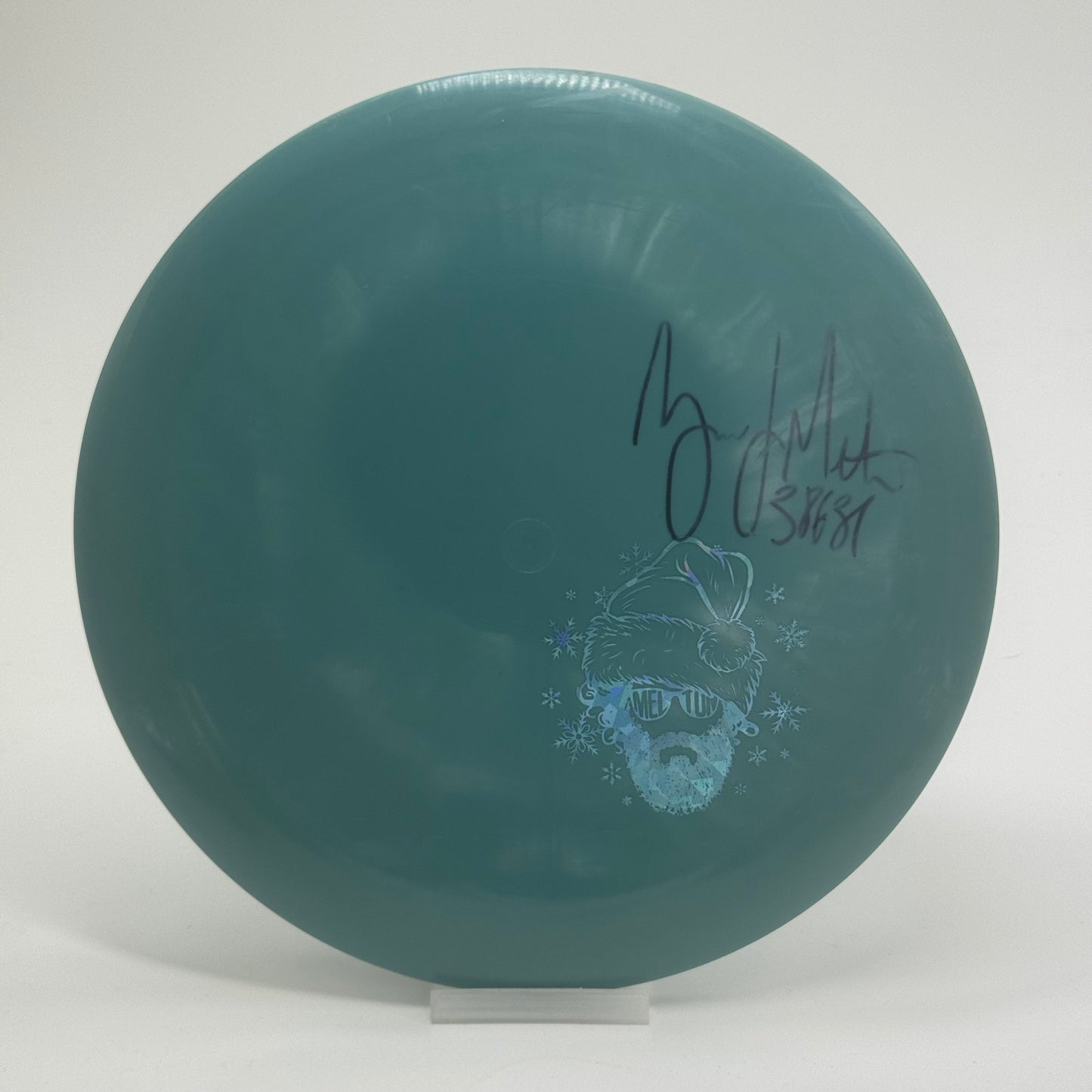 Used | Dynamic Discs Raider | Fuzion | Zach Melton Christmas Mini Stamp Signed