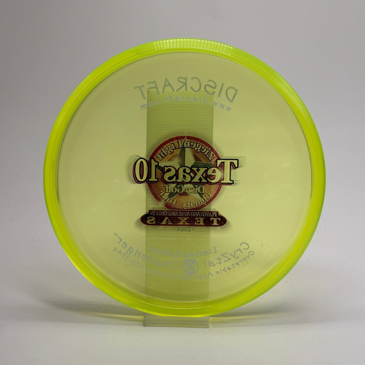Used | Discraft Challenger | CryZtal | 2004 Limited Edition $Run | PFN Skinny Tooled Wixom