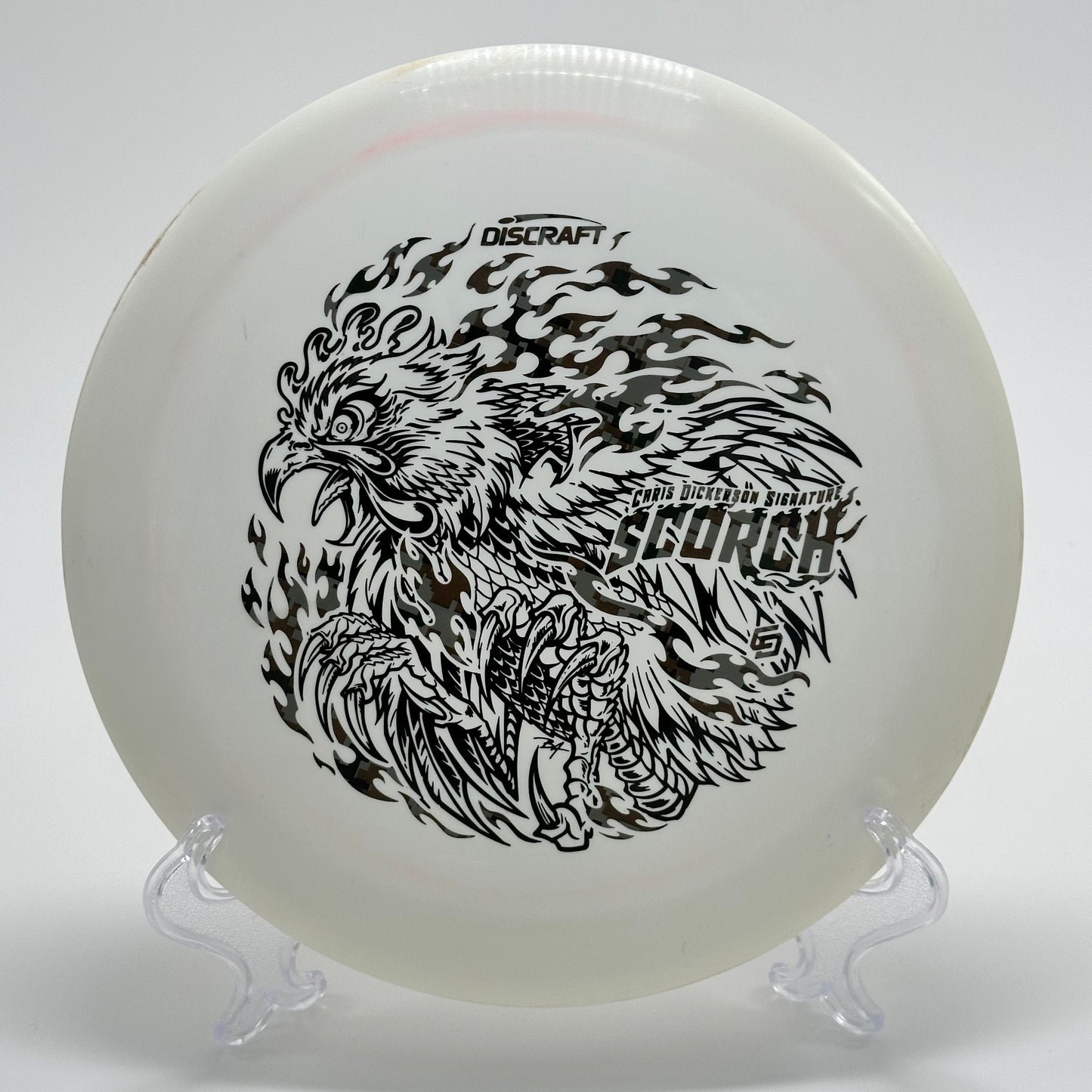 Discraft Scorch | ESP Flaming Robot Chicken Chris Dickerson Signature Series