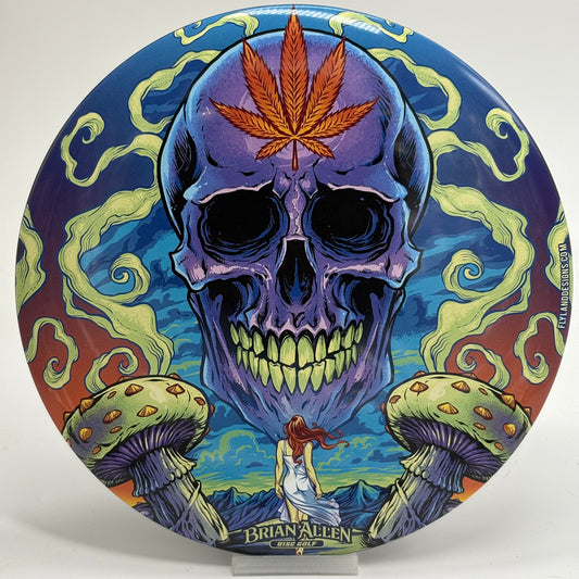 Discraft Buzzz | Super Color ESP | Cannabis Skull By Brian Allen Flyland Designs