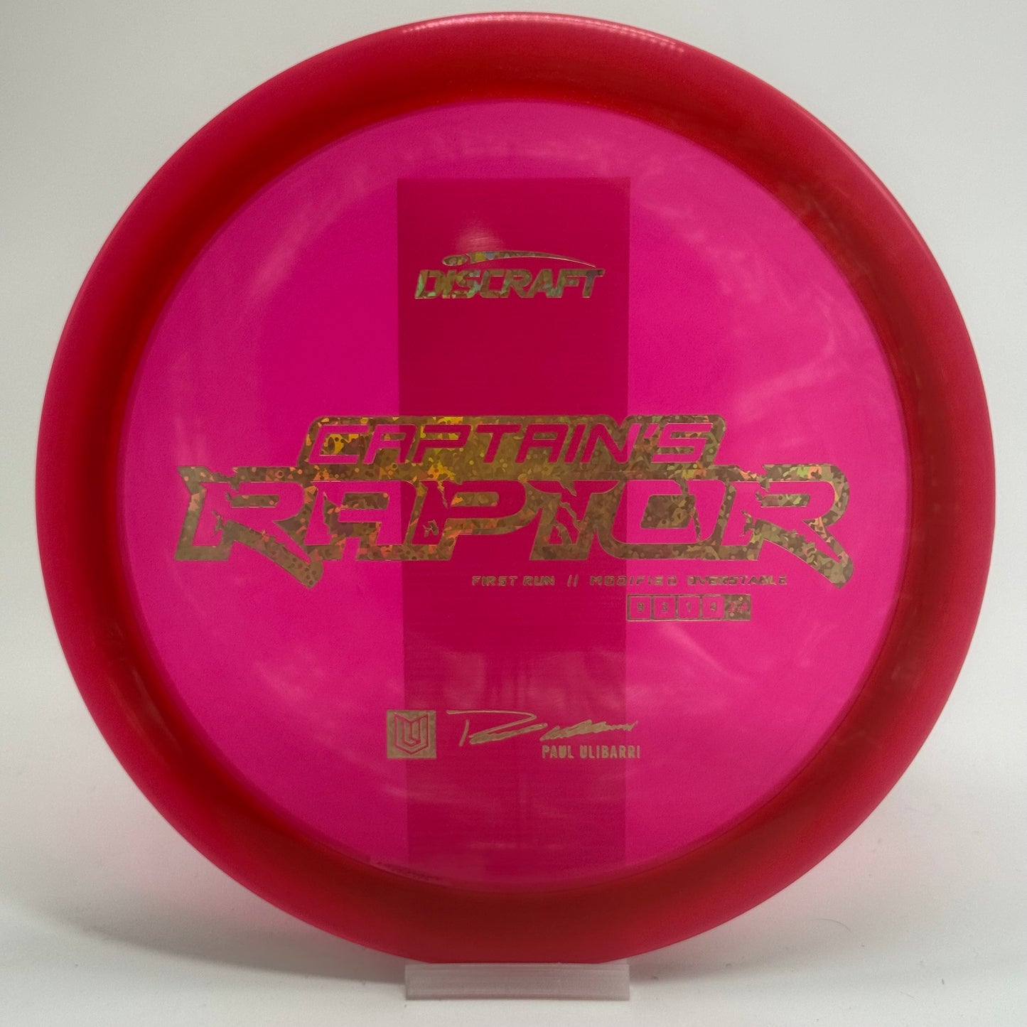 Discraft Captain's Raptor | Special Blend Z | First Run Paul Ulibarri Line | $Run