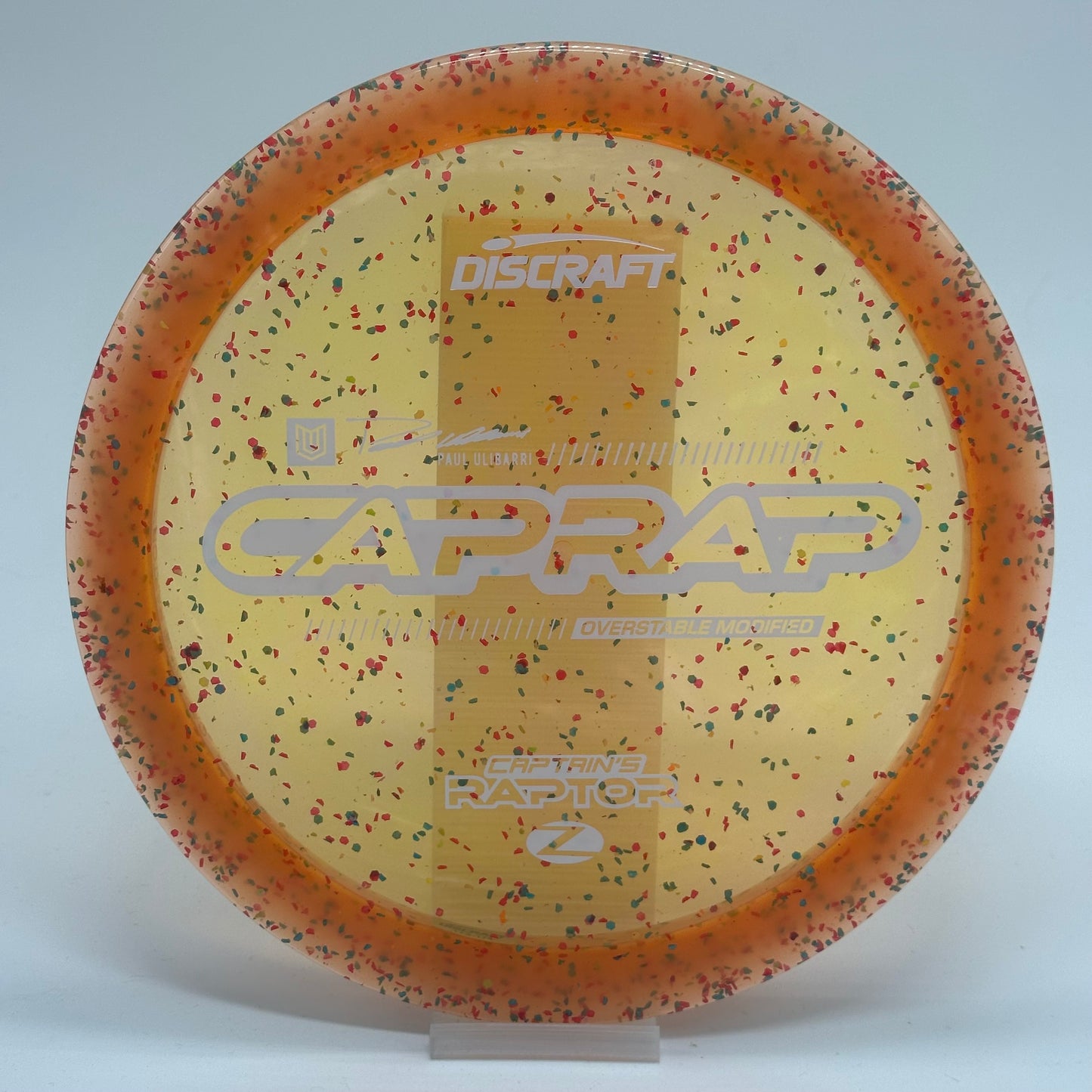 Discraft Captain’s Raptor | Z Confetti | 2026 CapRap | Paul Ulibarri Line