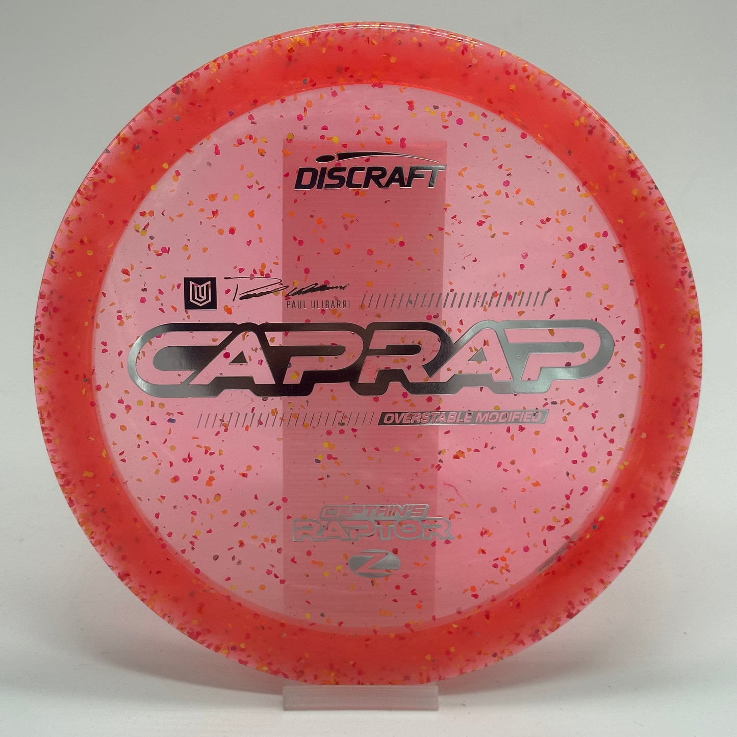 Discraft Captain’s Raptor | Z Confetti | 2026 CapRap | Paul Ulibarri Line