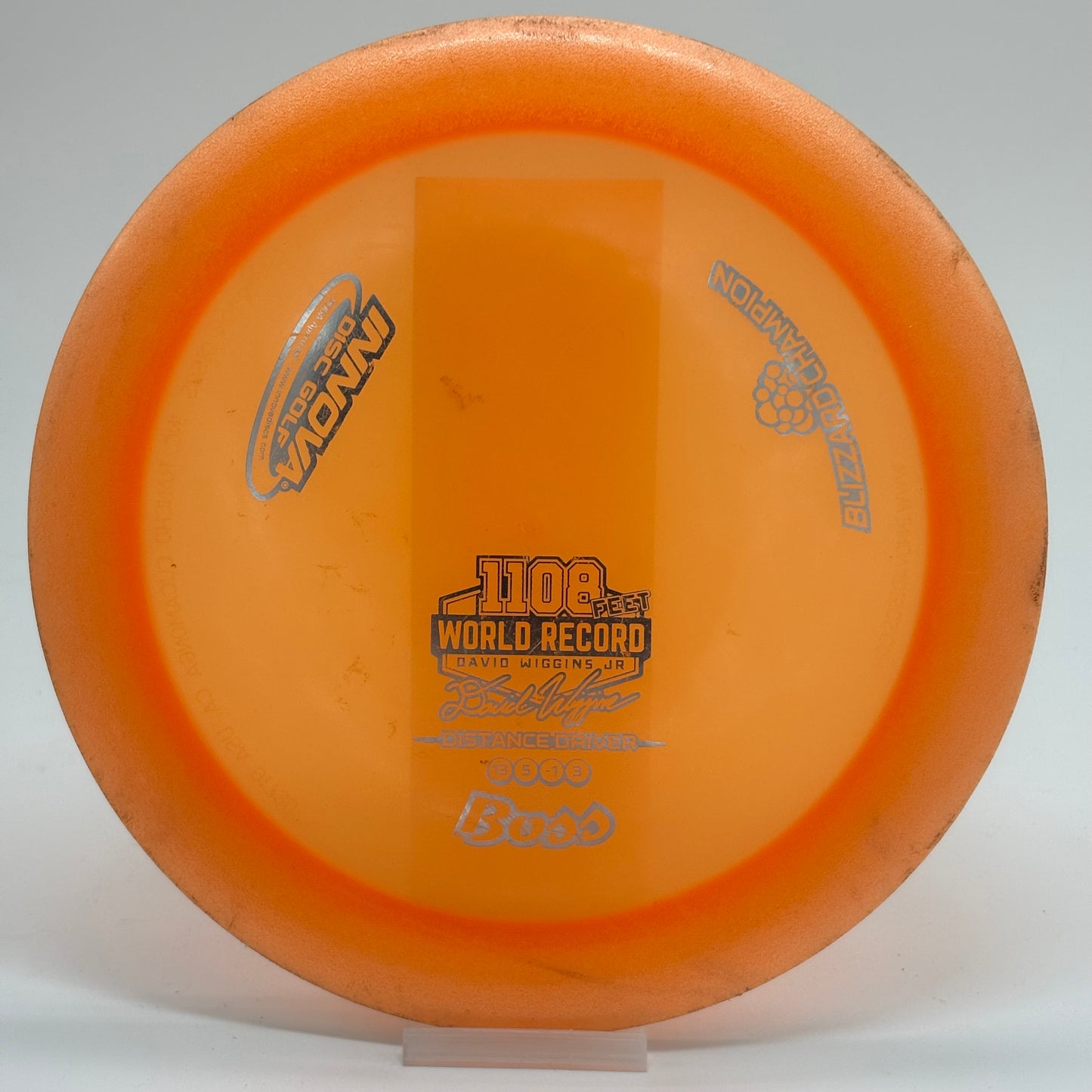 Innova Boss | Blizzard Champion | David Wiggins Jr 1108 World Distance Record