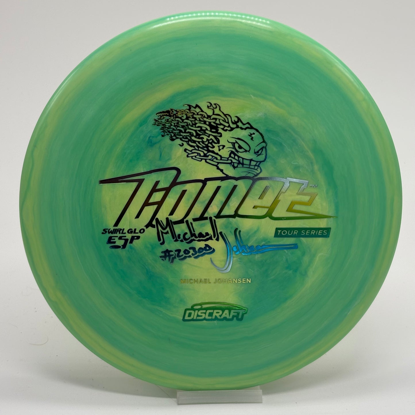 Discraft Comet | Swirl GLO ESP | Michael Johansen 2018 Tour Series