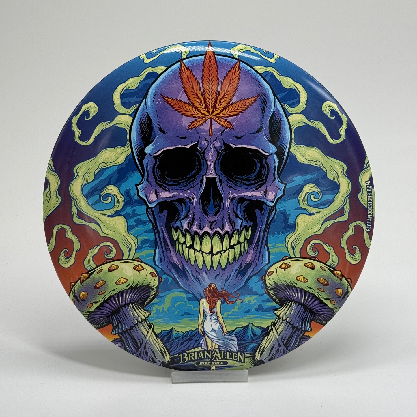 Used | Discraft Buzzz | Super Color ESP | Cannabis Skull By Brian Allen Flyland Designs