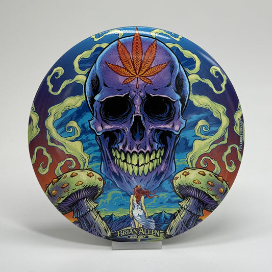 Used | Discraft Buzzz | Super Color ESP | Cannabis Skull By Brian Allen Flyland Designs