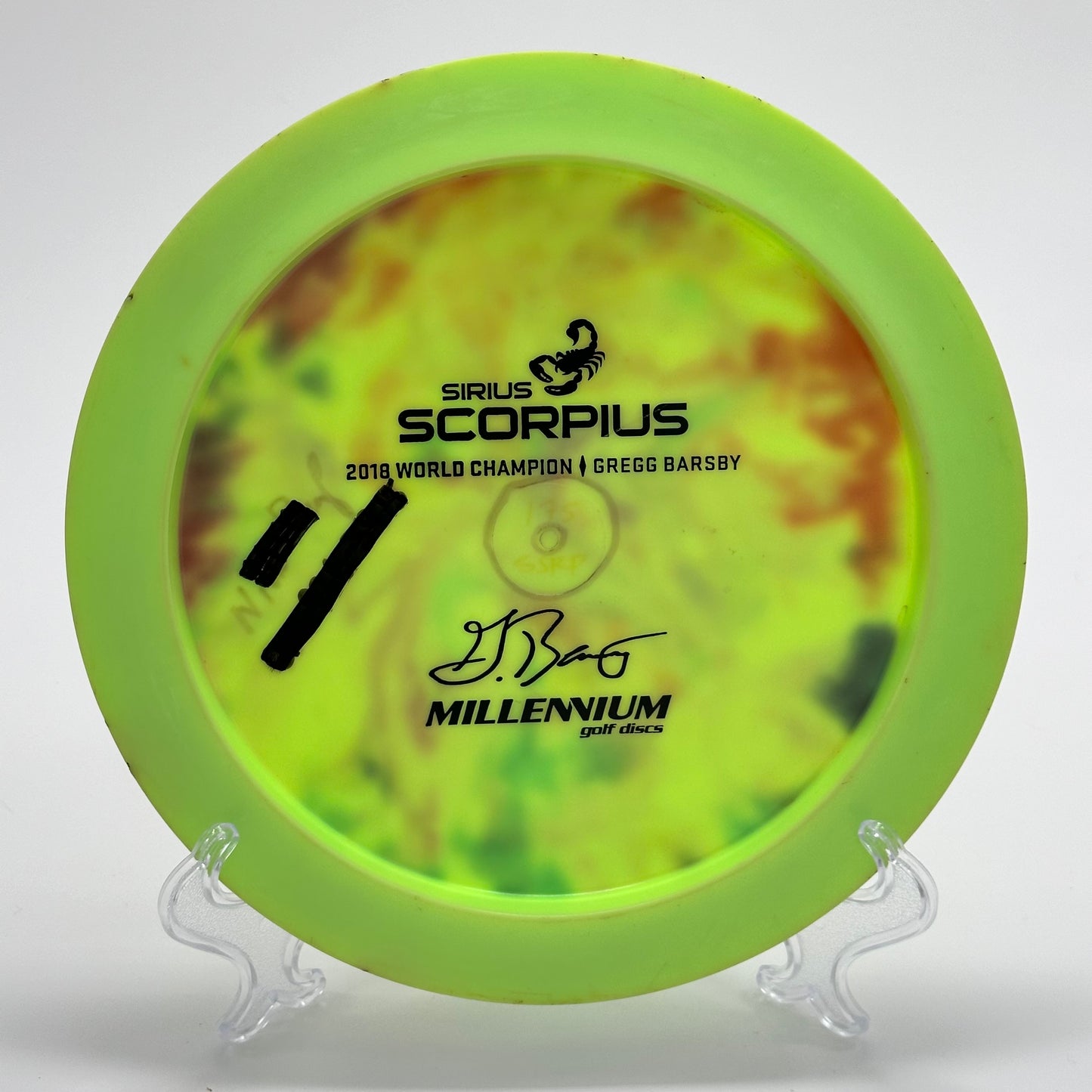 Millennium Scorpius | Sirius 1.10 Gregg Barsby 2018 World Champion Bottom Stamp