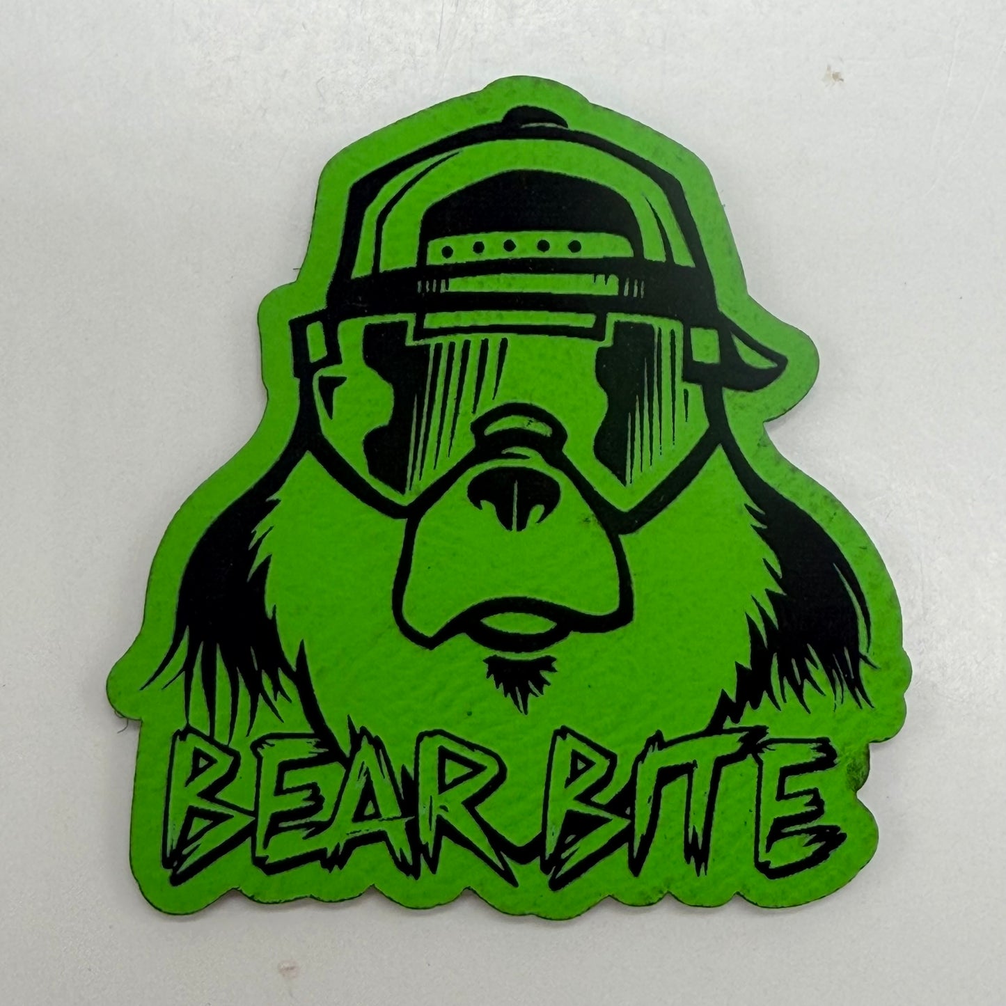 Bear Bite Leather Velcro Patch