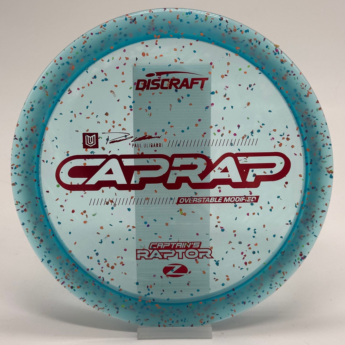 Discraft Captain’s Raptor | Z Confetti | 2026 CapRap | Paul Ulibarri Line