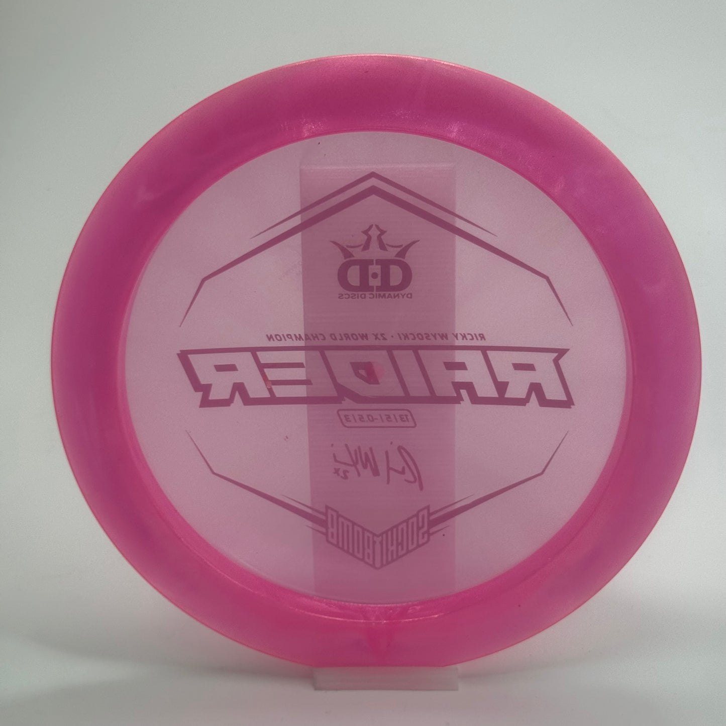 Used | Dynamic Discs Raider | Lucid Ice Glimmer | Ricky Wysocki 2x World Champion Sockibomb