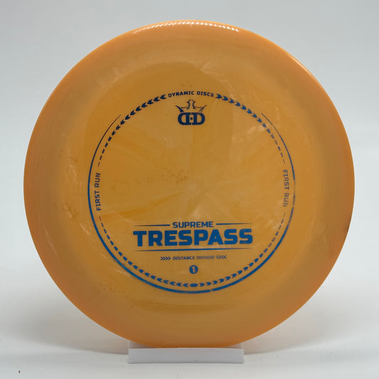 Dynamic Discs Trespass Supreme | First Run