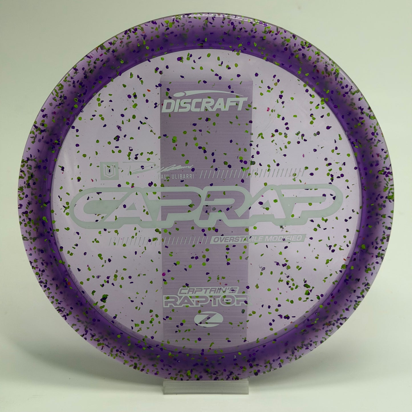 Discraft Captain’s Raptor | Z Confetti | 2026 CapRap | Paul Ulibarri Line