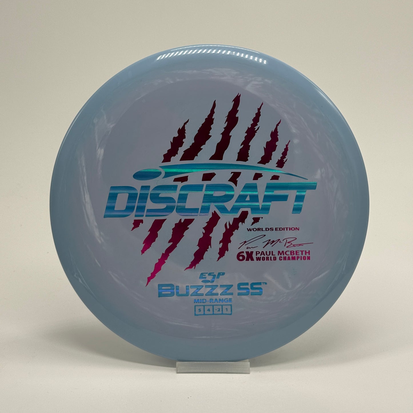 Used | Discraft Buzzz SS | ESP | 2026 Worlds Edition 6 Claw Paul McBeth 6x World Champion