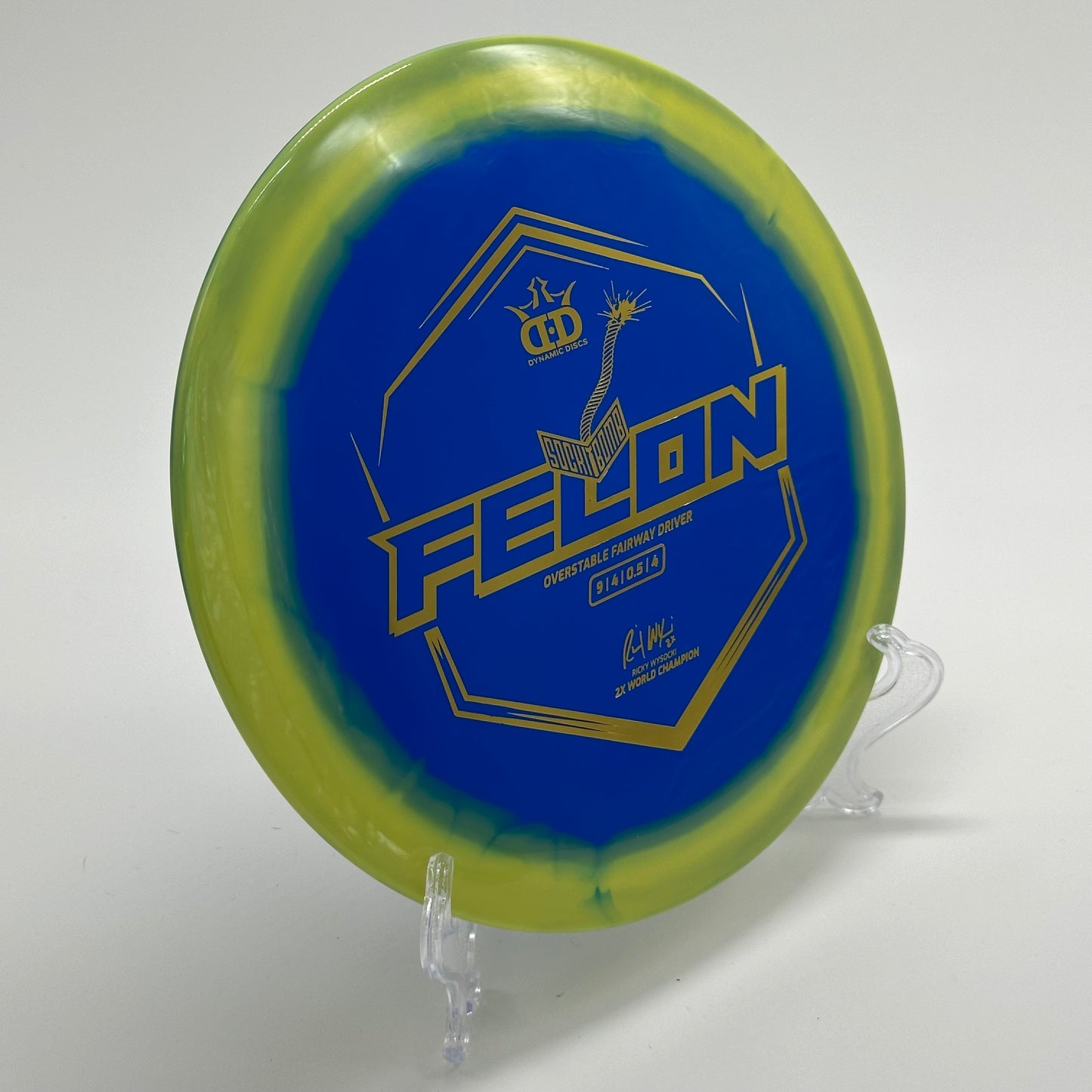 Dynamic Discs Sockibomb Felon | Fuzion Orbit Ricky Wysocki 2x World Champion