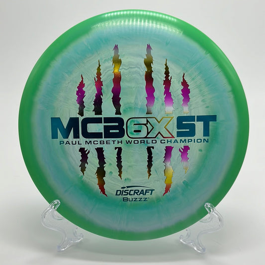Discraft Buzzz ESP MCB6XST Paul McBeth 6x World Champion 6 Claw Jelly Bean Stamp