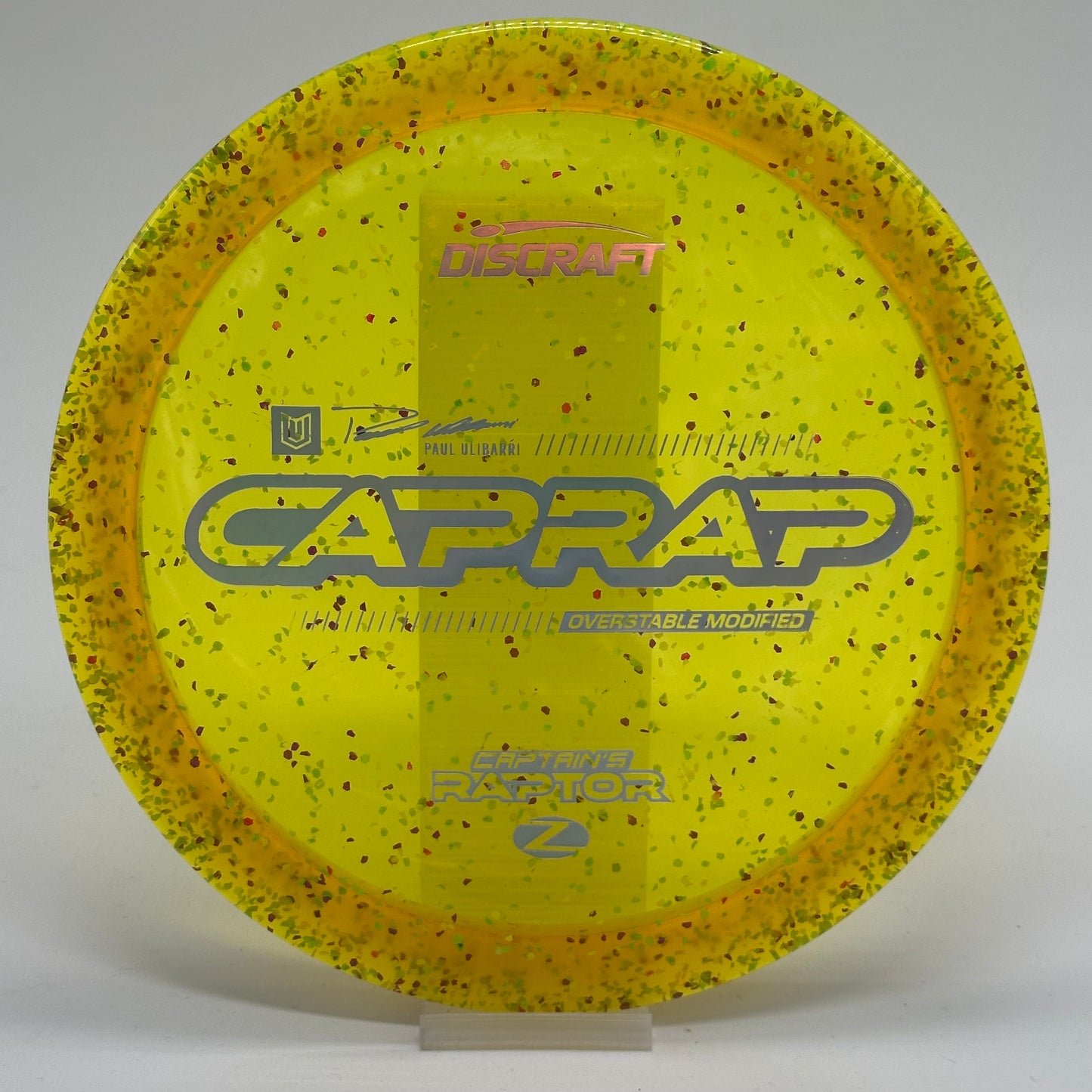 Discraft Captain’s Raptor | Z Confetti | 2026 CapRap | Paul Ulibarri Line