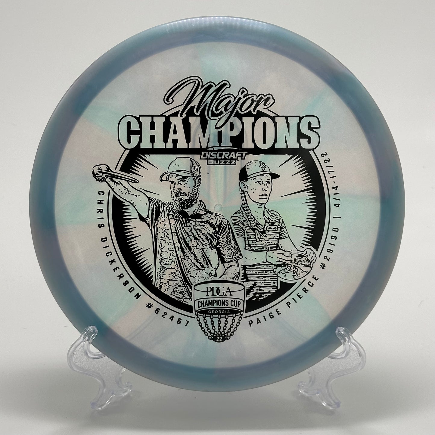 Discraft Buzzz | Swirl Z Major Champions Chris Dickerson Paige Pierce 2022