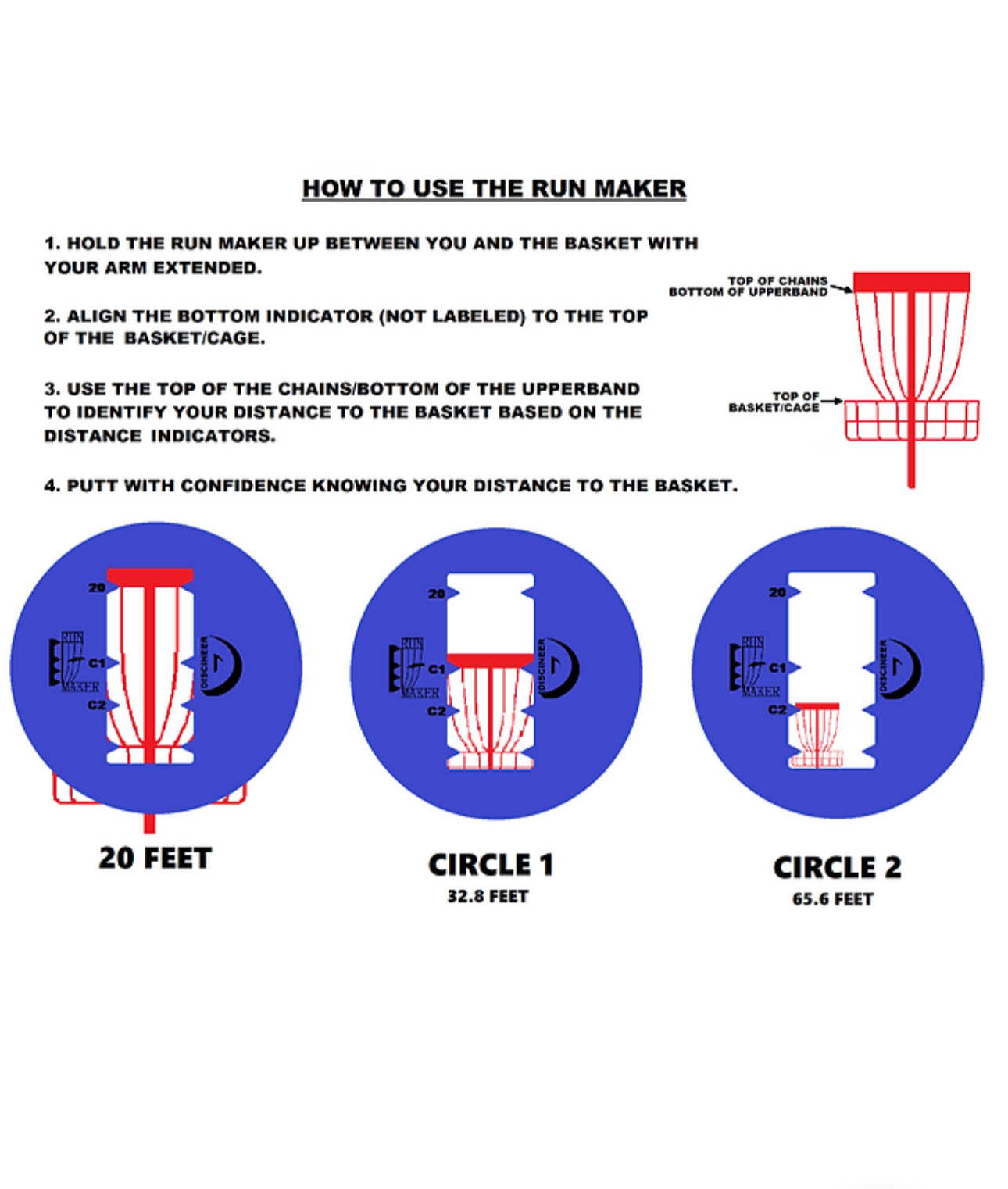 Discineer Run Maker Mini Range Finder