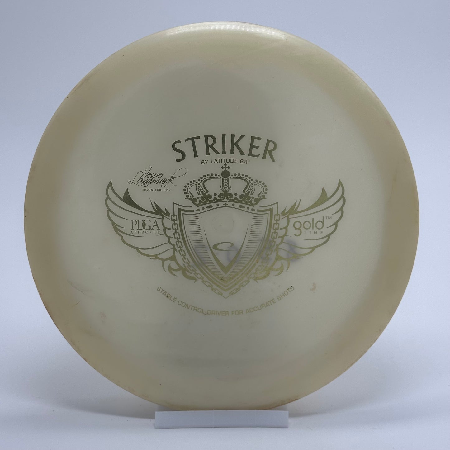 Latitude 64 Striker | Gold Line | Jesper Lundmark Signature Disc Large Crest PFN