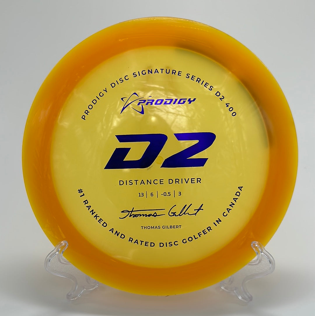Tom Gilbert Signuture Prodigy D2 | 400 | Thomas Gilbert 2022 Signature Series – Russell Disc Golf