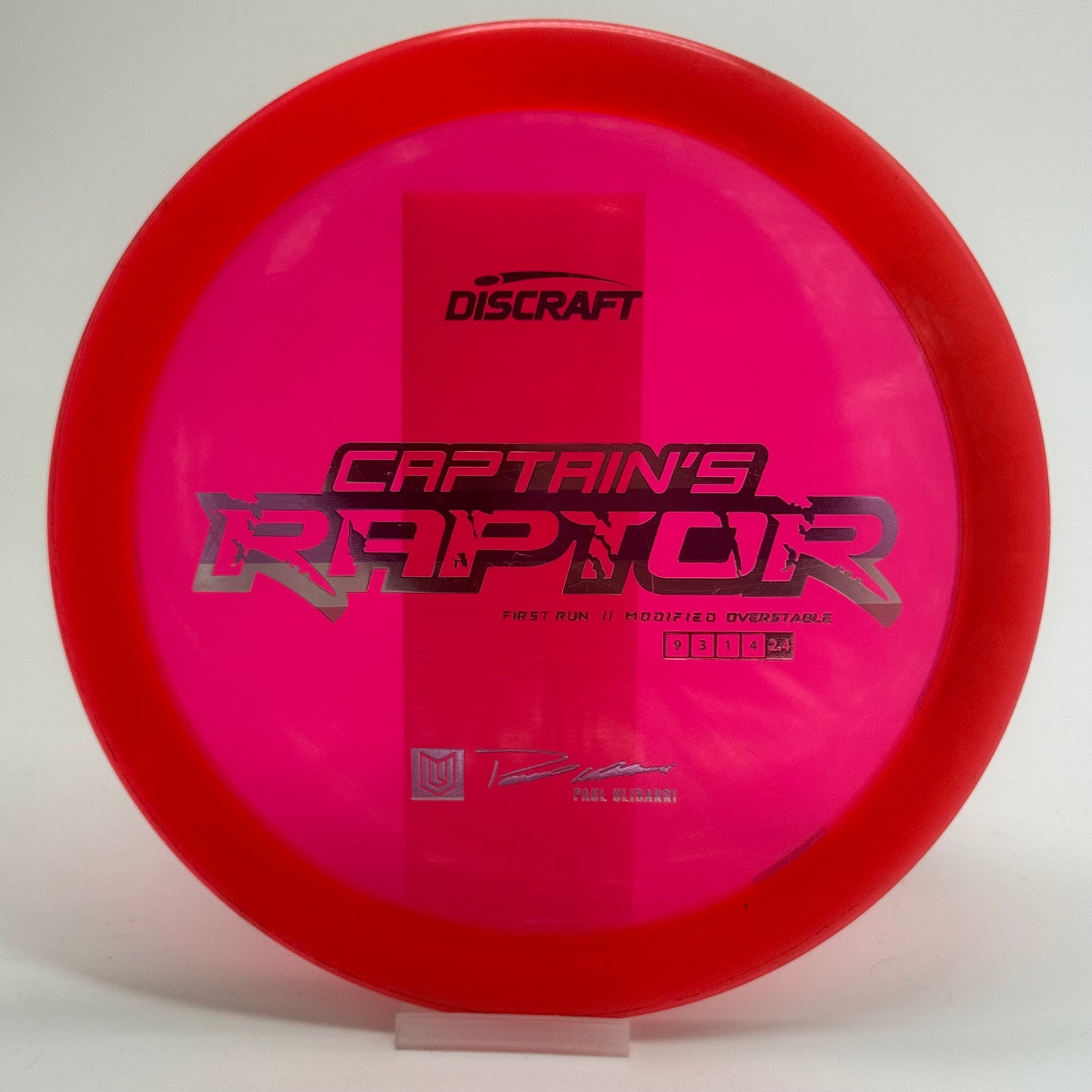 Discraft Captain's Raptor | Z | First Run Paul Ulibarri Line