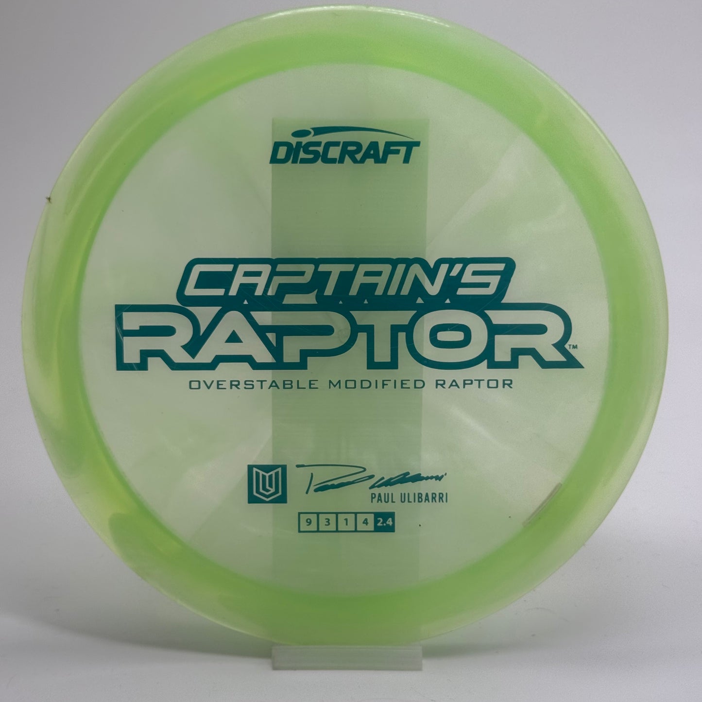 Discraft Captain's Raptor | Z Swirl | 2025 Paul Ulibarri Line