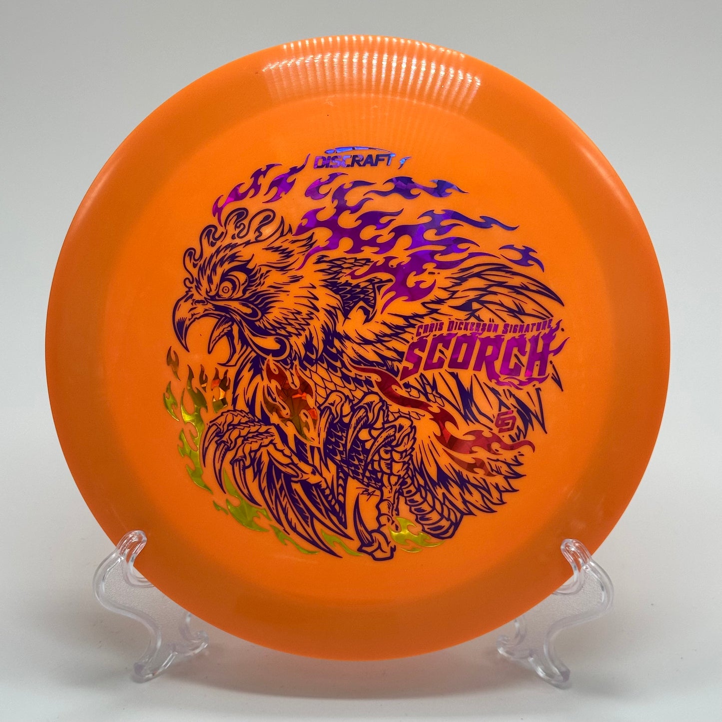 Discraft Scorch | ESP Flaming Robot Chicken Chris Dickerson Signature Series