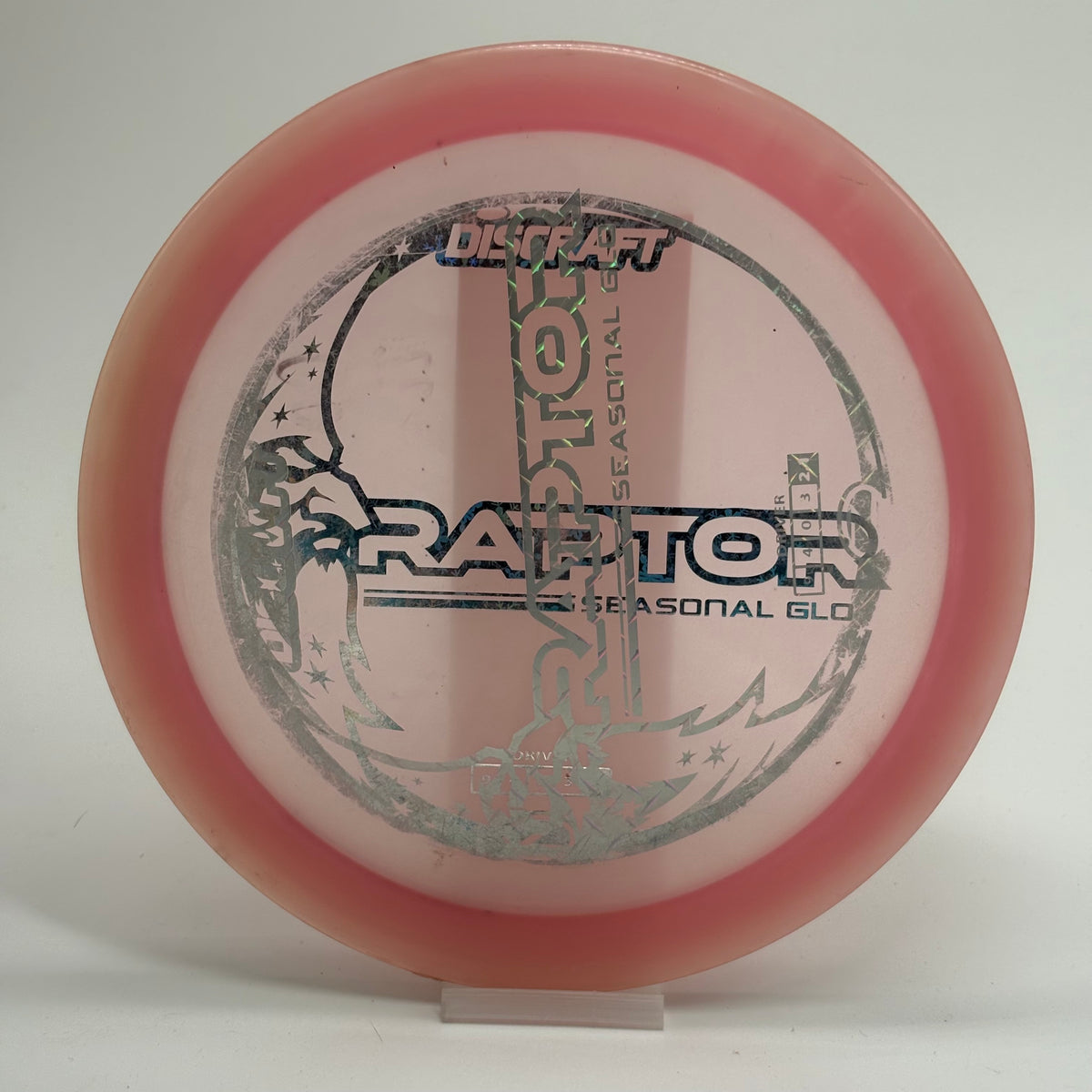 Used | Discraft Raptor | Z Mega Glo | Seasonal