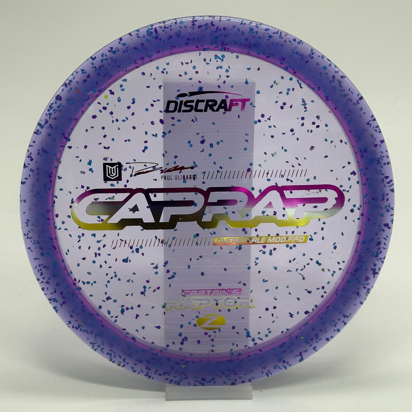 Discraft Captain’s Raptor | Z Confetti | 2026 CapRap | Paul Ulibarri Line