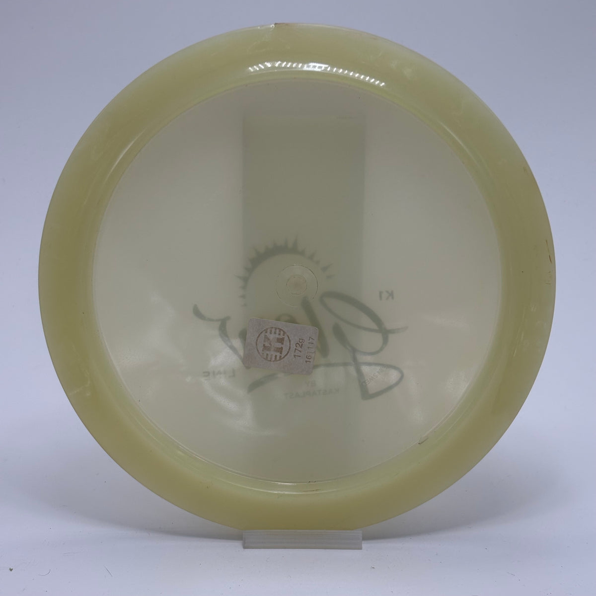 Used | Kastaplast Grym X | K1 Line Glow | 2016 First Run | PFN Sticker Weight