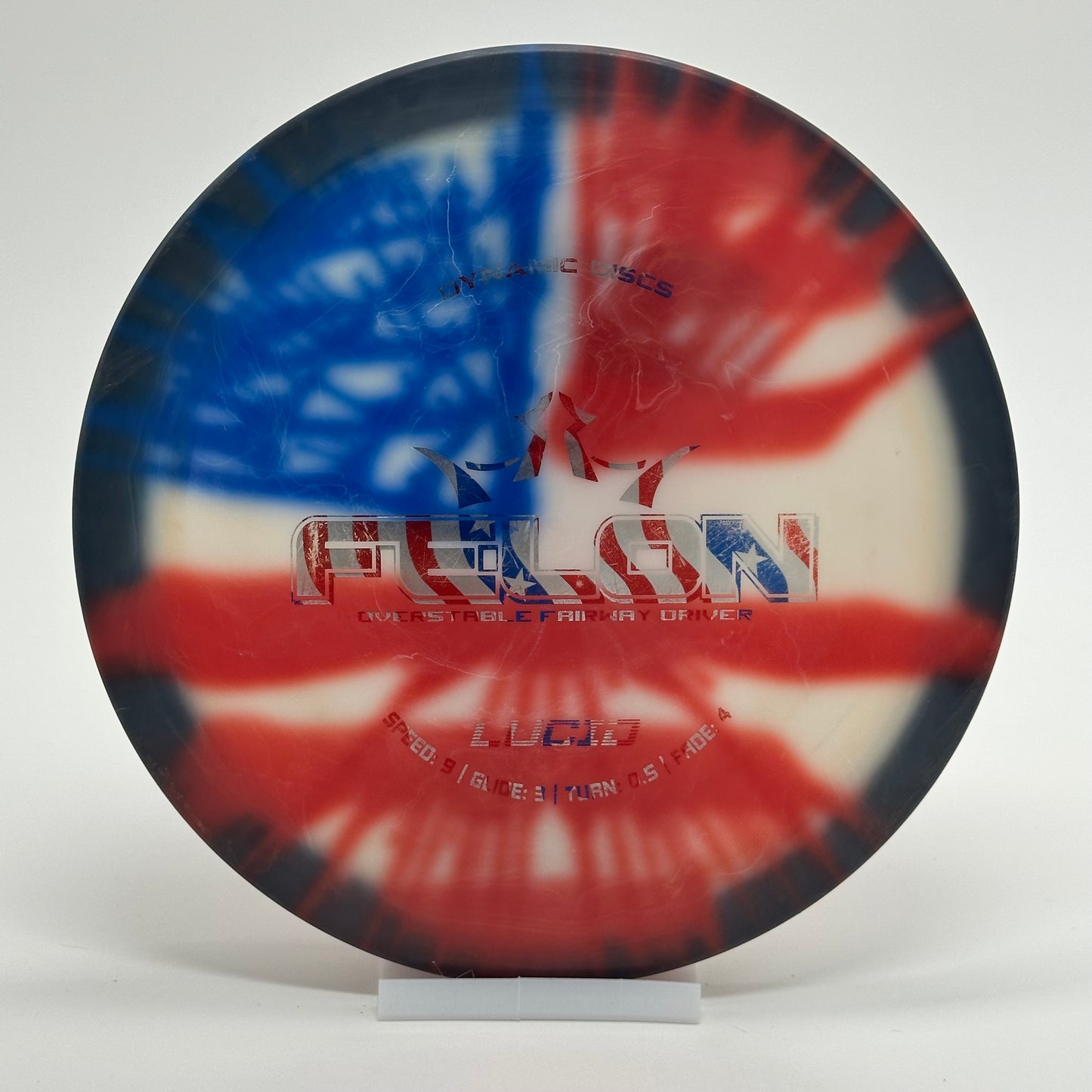 Dynamic Discs Felon | Lucid | Flag Dye USA Stamp